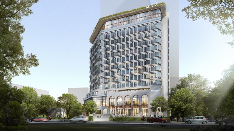 005gMeliaPattayaCity-Facade Rendering